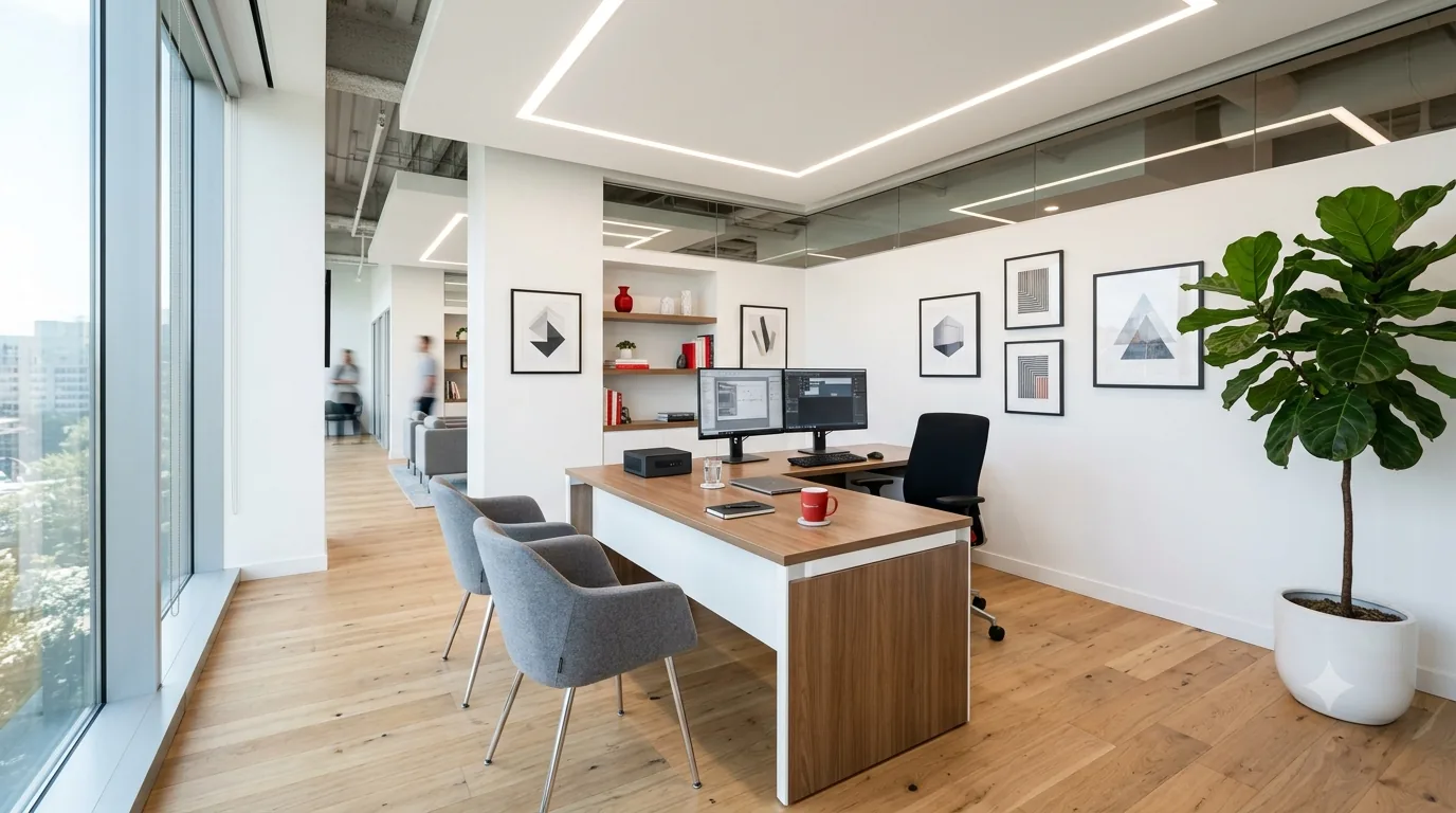 State Farm agent office with ACI managed UniFi network — professionally installed commercial WiFi hardware